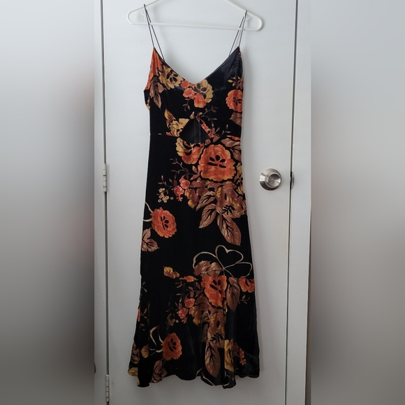 Honey Punch Dresses & Skirts - Honey Punch Velvet Floral Dress